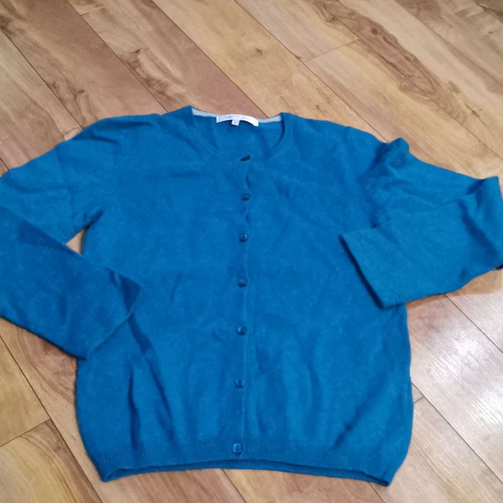 Women's Blue Cashmere Cardigan